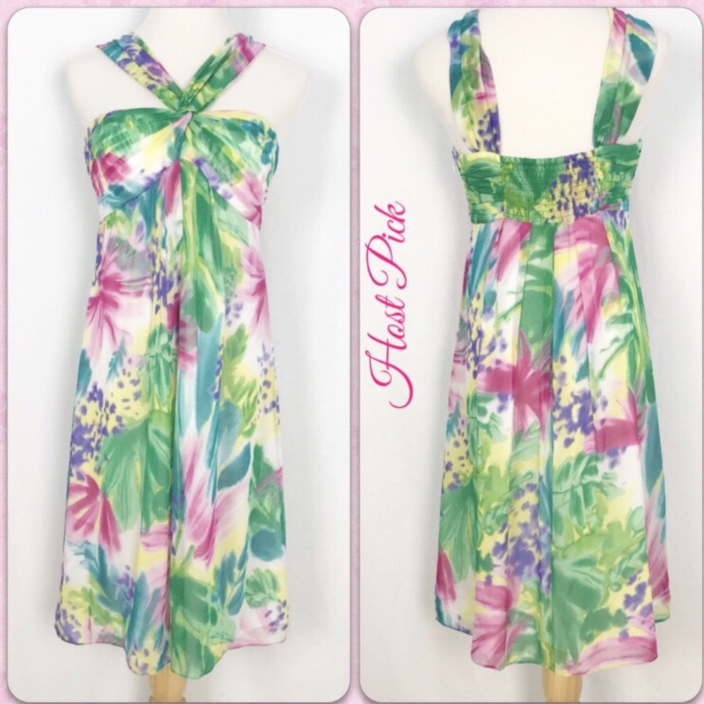 Nine West floral sleeveless dress size 10